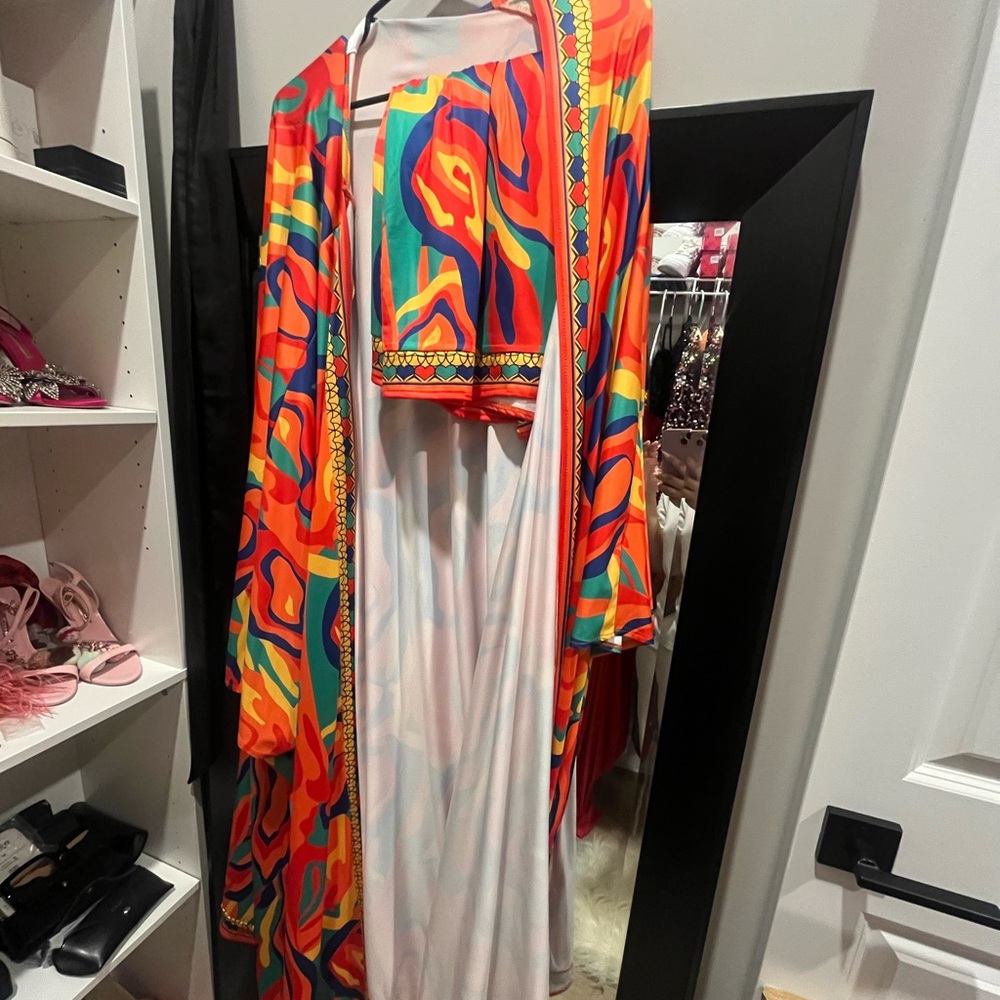 2 piece kimono short set